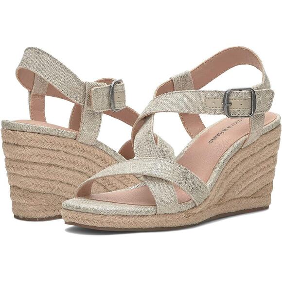 Lucky Brand Tan Wedge Sandals - Picture 1 of 7